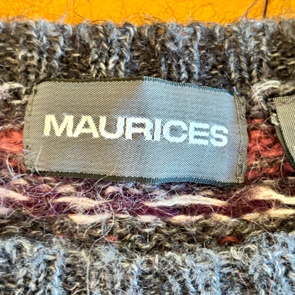 Vintage Maurices Mohair Blend cat bunny crop sweater - Picture 3 of 6